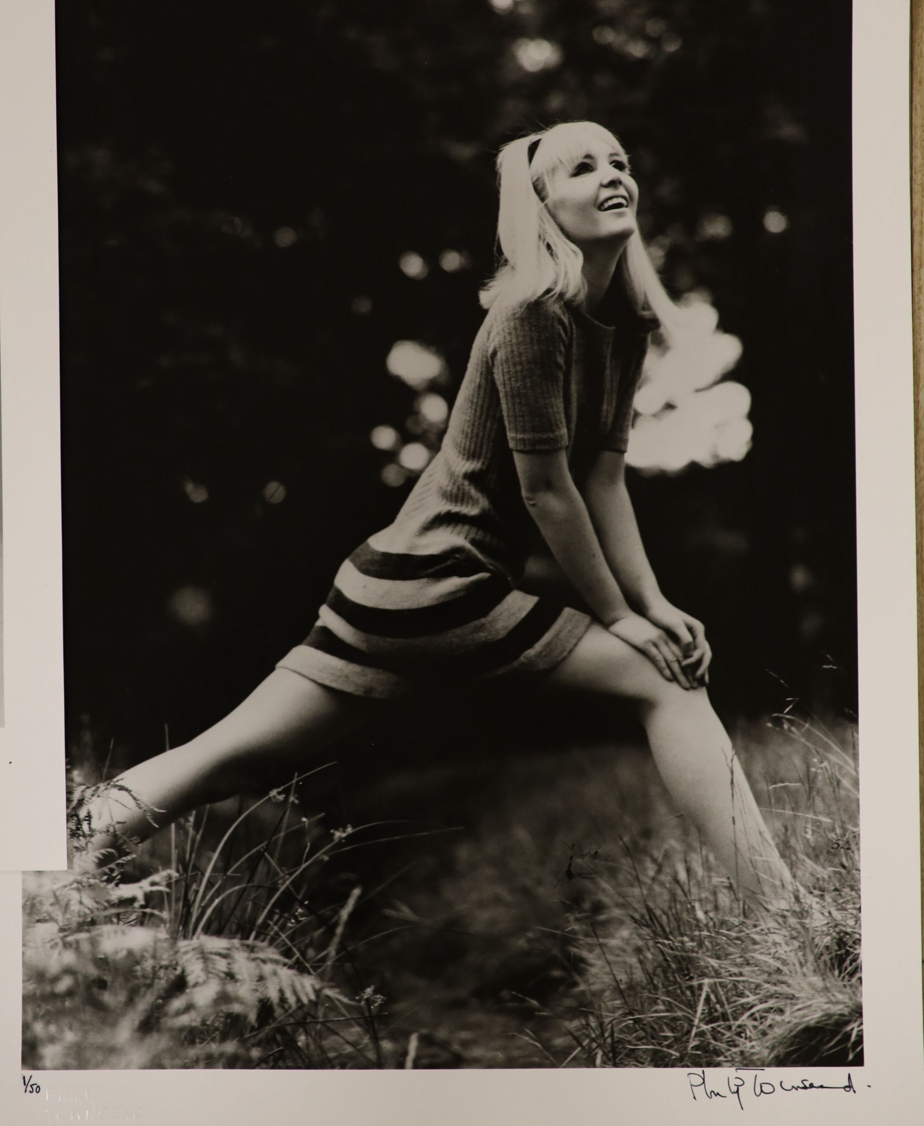 Philip Townsend (1940-2016), four silver gelatin prints signed and numbered by the photographer in black ink and blindstamped to the lower border, Maria Callas and fashion images, 50 x 40cm overall, unframed.